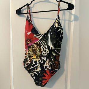 J. Crew Floral Print Vintage one piece swimsuit